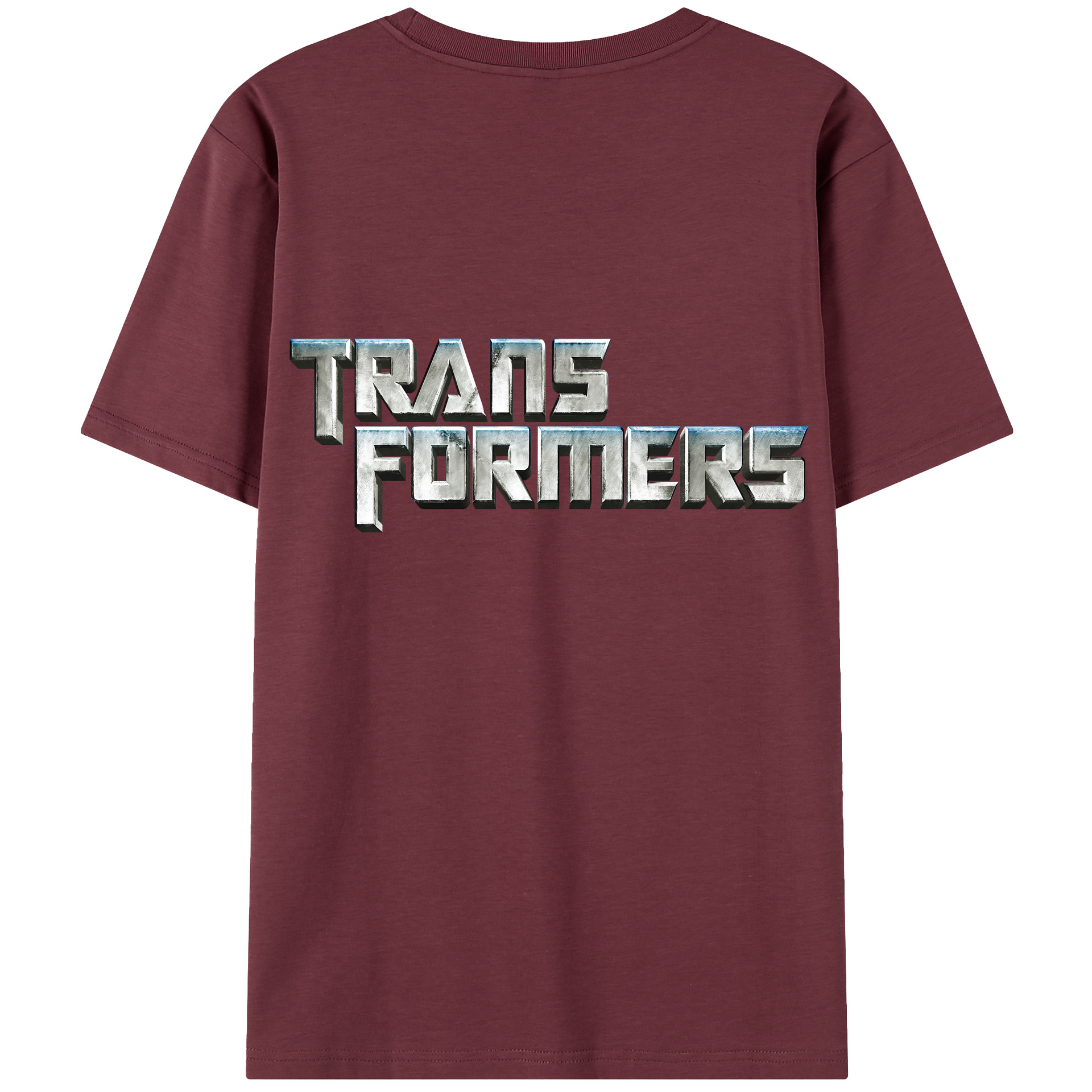 （画像用） Transformers トランスフォーマー 綿100％半袖Tシャツ（背面プリント）